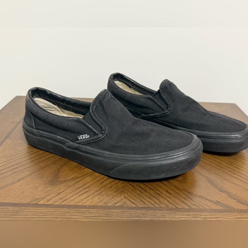 Vans Black Slip-On Shoes